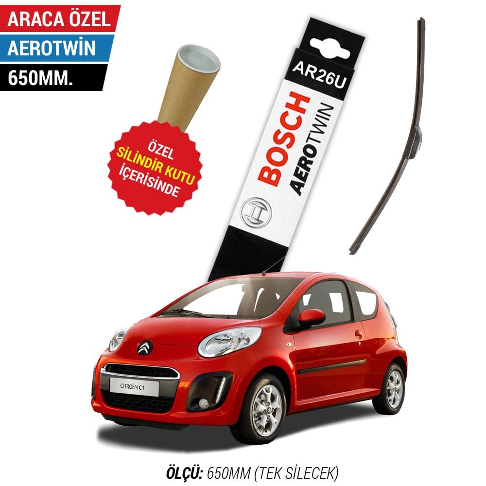 Citroen C1 Silecek Takımı (2005-2013) Bosch Aerotwin