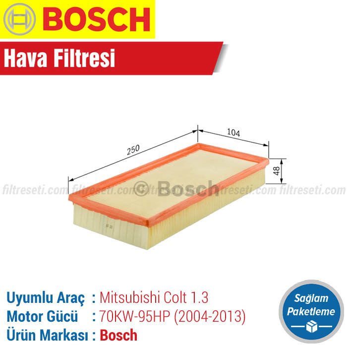 Mitsubishi Colt 1.3 Bosch Hava Filtresi (2004-2013)