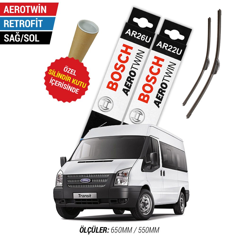 Ford Transit Silecek Takımı (2000-2012) Bosch Aerotwin