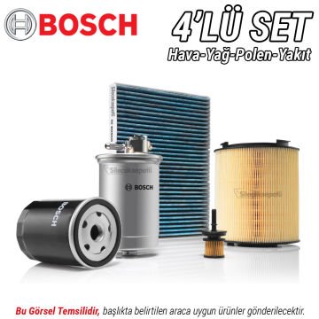 VW Bora 1.9 TDI Bosch Filtre Bakım Seti (1998-2005)