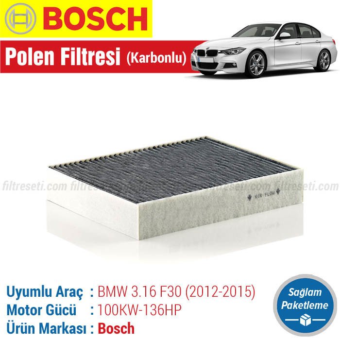 BMW 3.16i F30 Bosch Karbonlu Polen Filtresi (2013-2015)