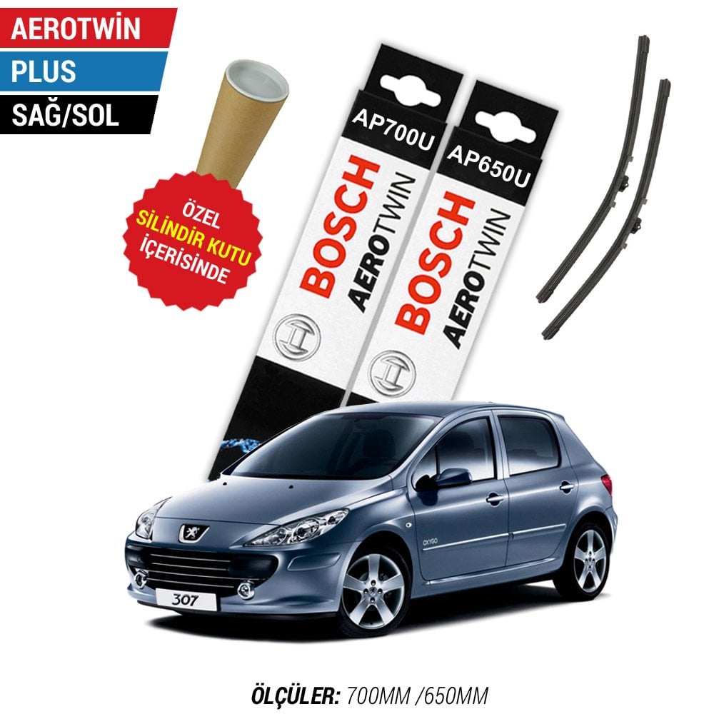 Peugeot 307 Silecek Takımı (2005-2007) Bosch Aerotwin Plus