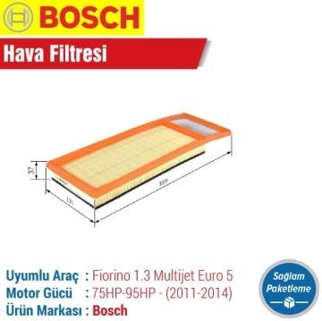 Fiat Fiorino 1.3 Multijet E5 Bosch Hava Filtresi (2011-2014)