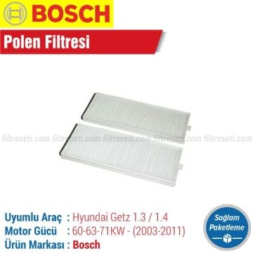 Hyundai Getz 1.3 / 1.4 Bosch Polen Filtresi (2003-2011)