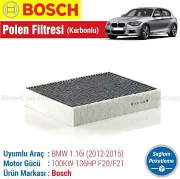 BMW 1.16i F20/F21 Bosch Filtre Bakım Seti (2012-2015)