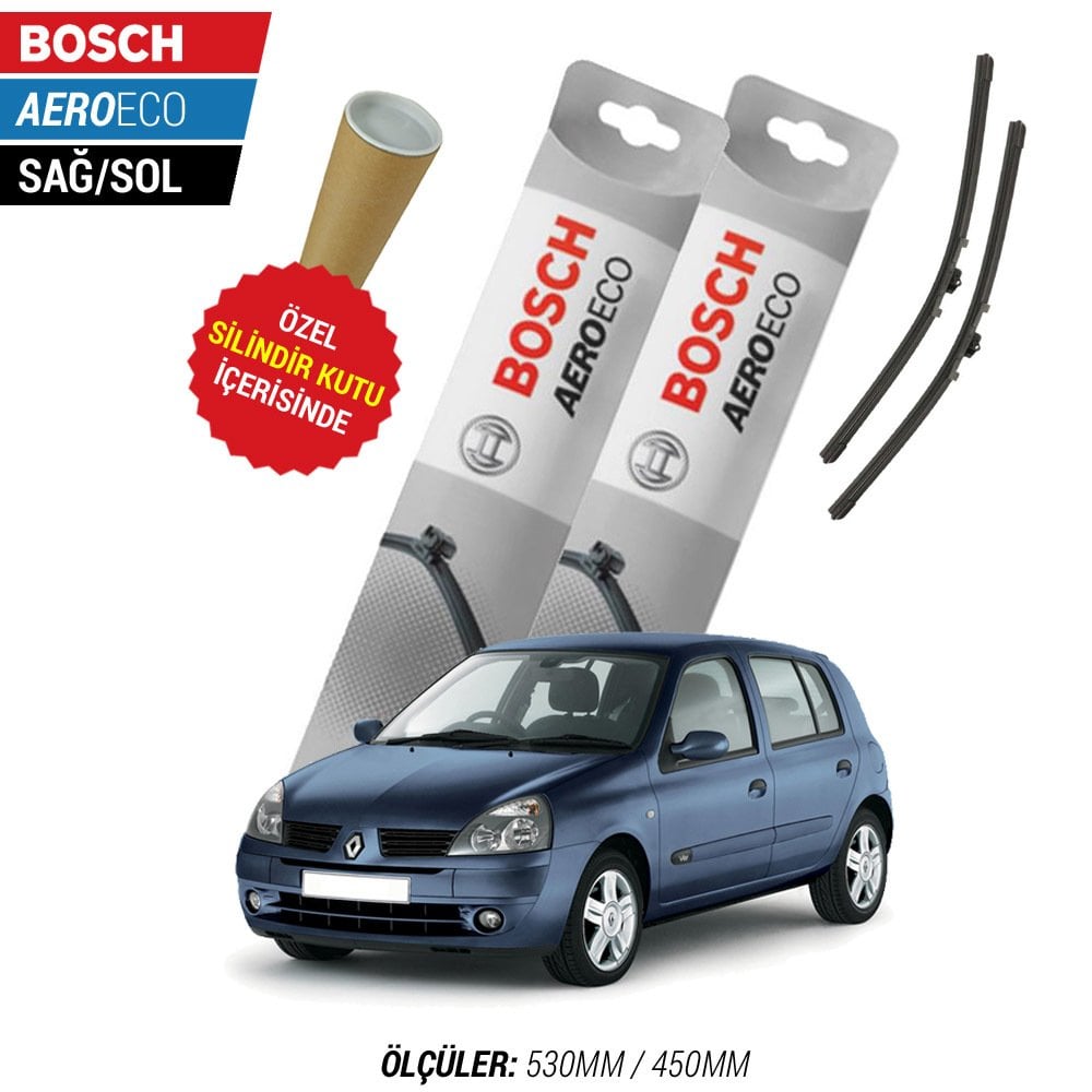 Renault Clio 2 Silecek Takımı (1998-2005) Bosch Aeroeco