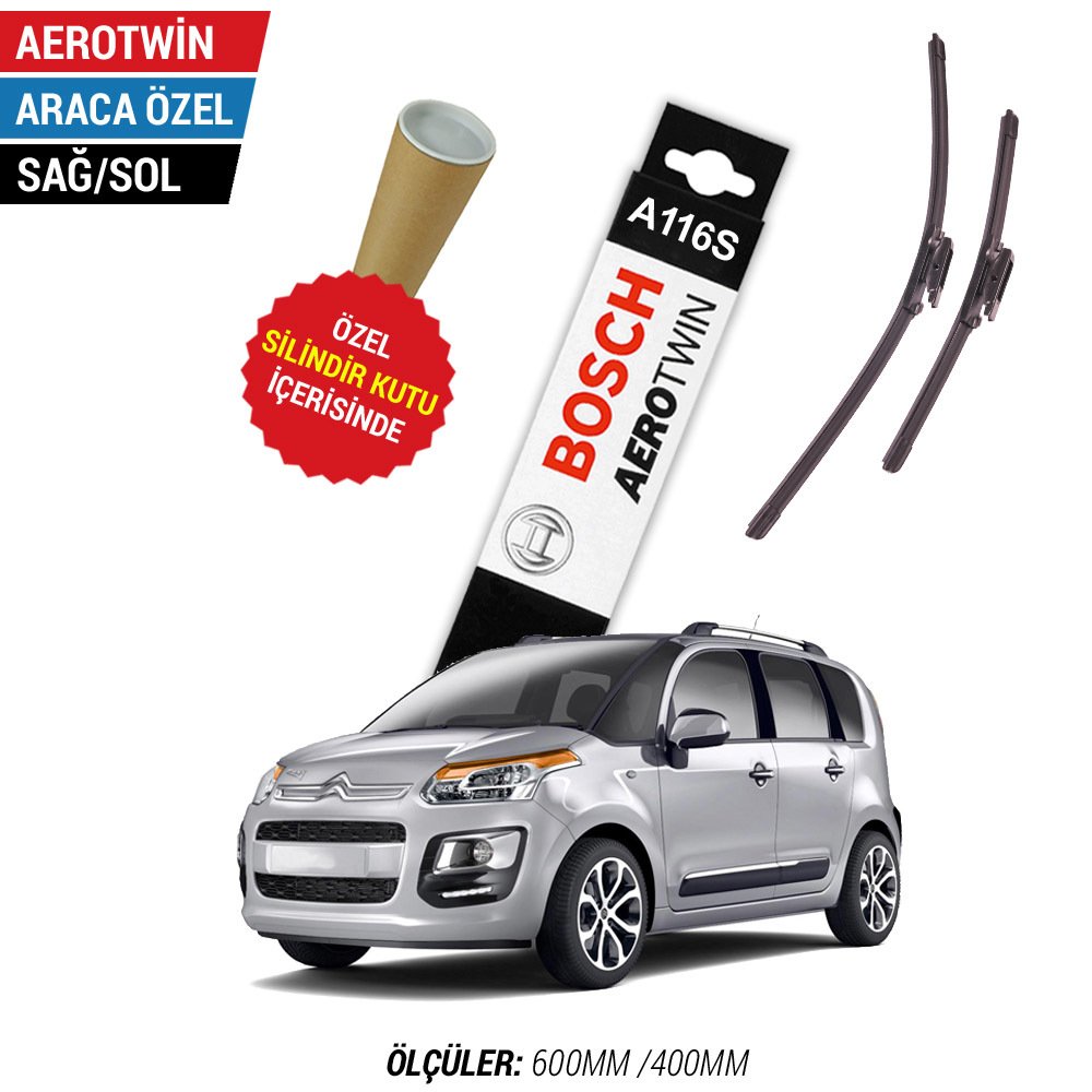 Citroen C3 Picasso Silecek (2011-2014) Bosch Aerotwin A116S