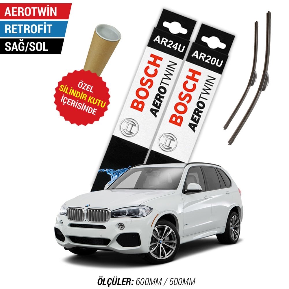 BMW X5 Silecek Takımı (2014-2017 F15/F85) Bosch Aerotwin