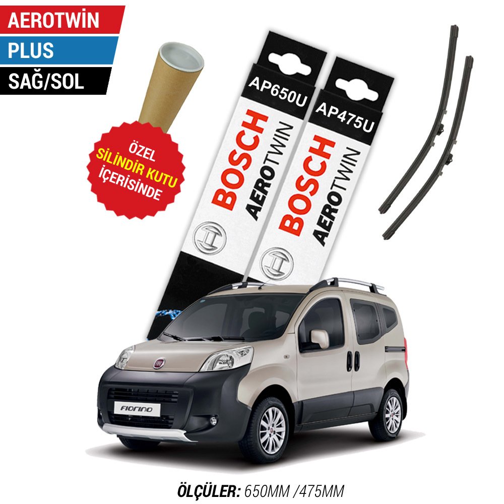 Fiat Fiorino Silecek Seti (2008-2021) Bosch Aerotwin Plus