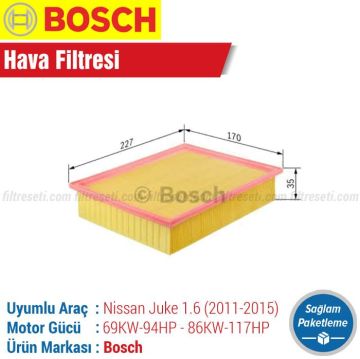 Nissan Juke 1.6 Bosch Hava Filtresi (2011-2015)