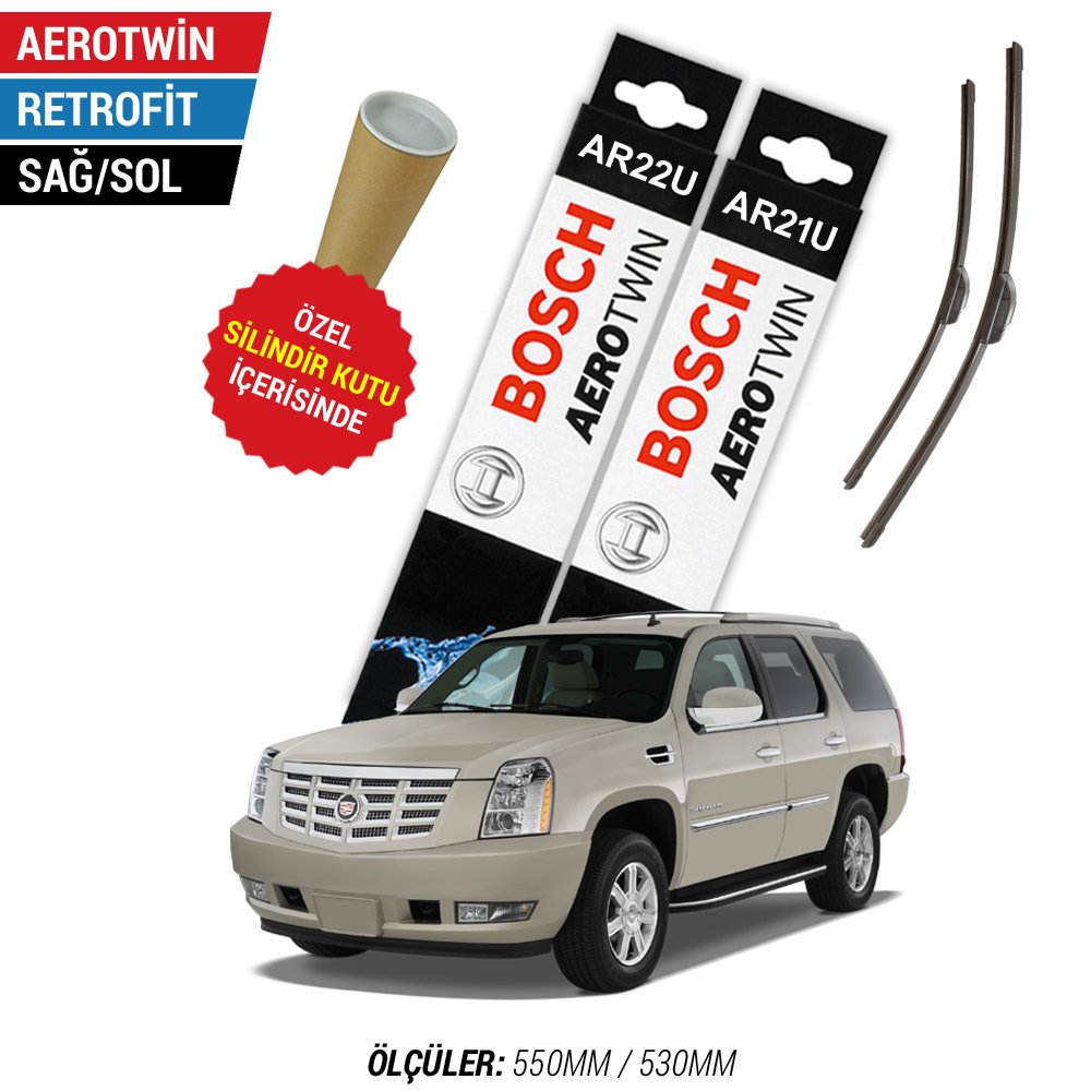 Cadillac Escalade Silecek Seti (2010-2013) Bosch Aerotwin