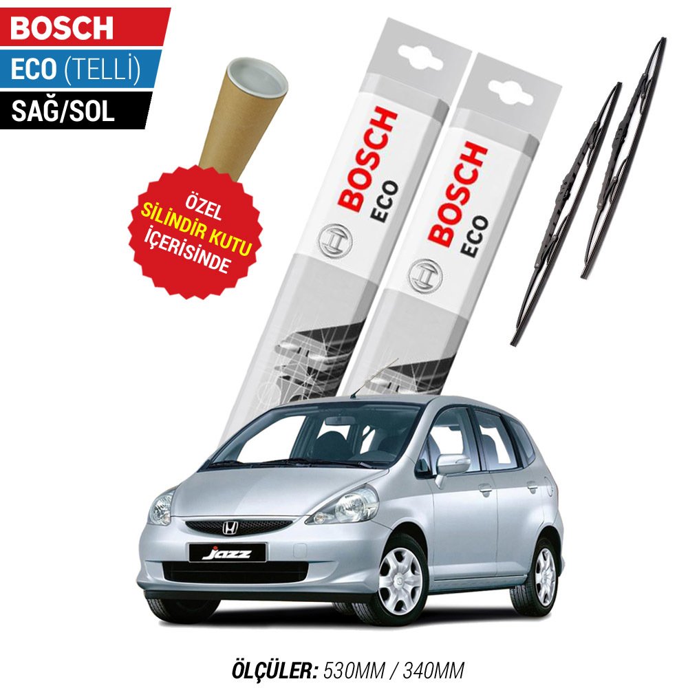 Honda Jazz Silecek Takımı (2002-2008) Bosch Eco