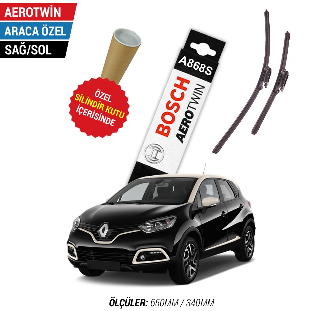 Renault Captur Silecek Takımı (2013-2015) Bosch Aerotwin A868S