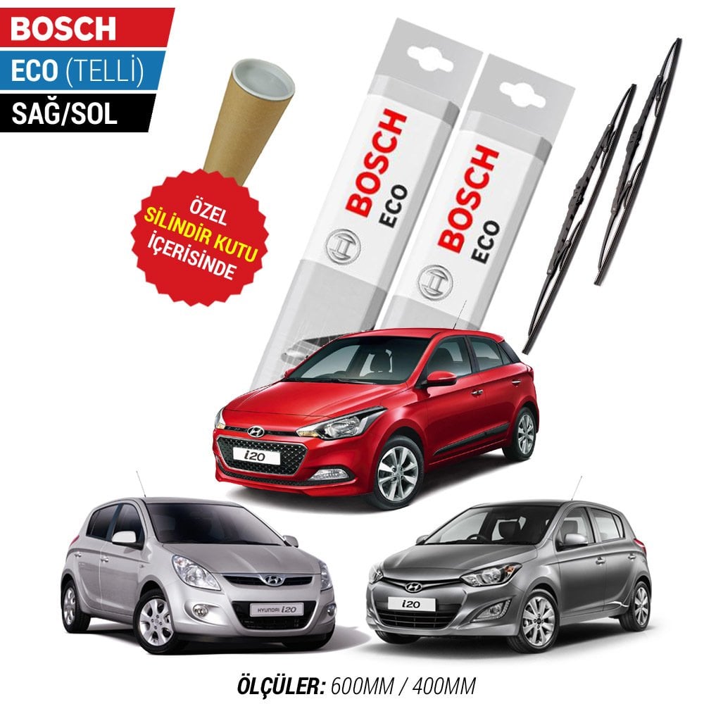 Hyundai i20 Silecek Takımı (2008-2020) Bosch Eco