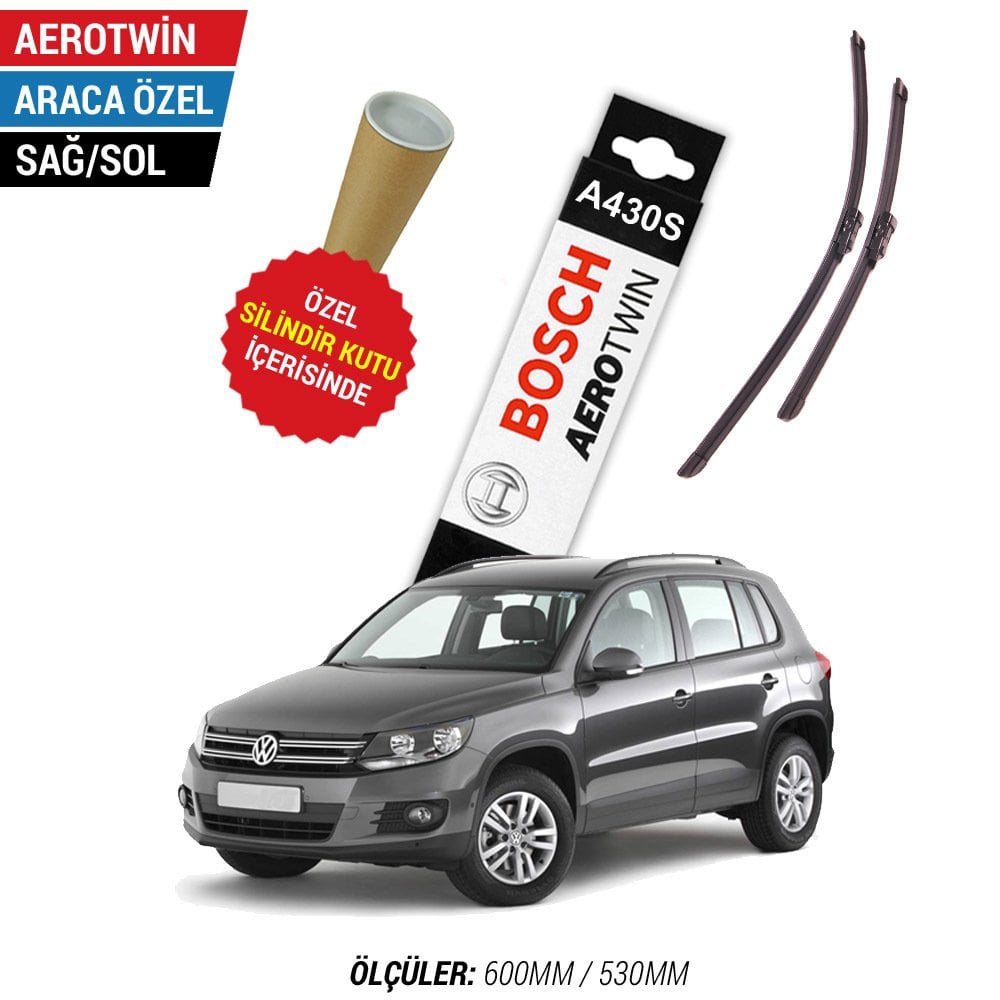 VW Tiguan Silecek Takımı (2007-2015) Bosch Aerotwin A430S