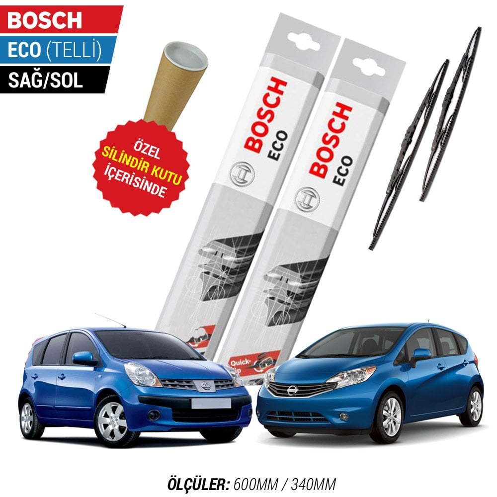 Nissan Note Silecek Takımı (2006-2014) Bosch Eco