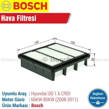 Hyundai İ30 1.6 CRDI Bosch Hava Filtresi (2008-2011)