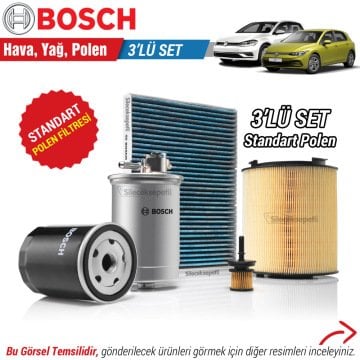Vw Golf 7 / 7.5 / 8 1.0 TSI Bosch Filtre Bakım Seti (2016-2020)