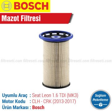 Seat Leon 1.6 TDI Bosch Mazot Filtresi (2013-2017)