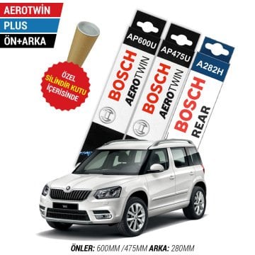 Skoda Yeti Ön Arka Silecek (2009-2016) Bosch Aerotwin Plus