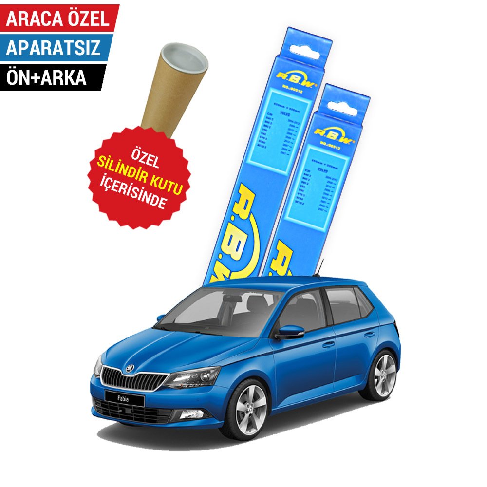 Skoda Fabia Ön Arka Silecek Takımı (2015-2021) RBW