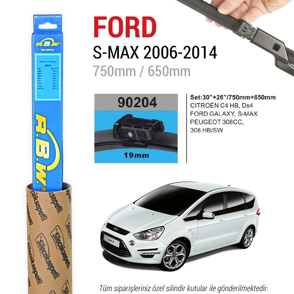 Ford S-Max RBW Muz Silecek Takımı (2006-2014)