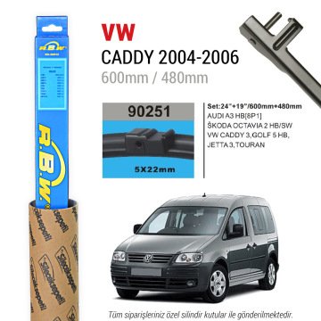VW Caddy RBW Muz Silecek Takımı (2004-2006)