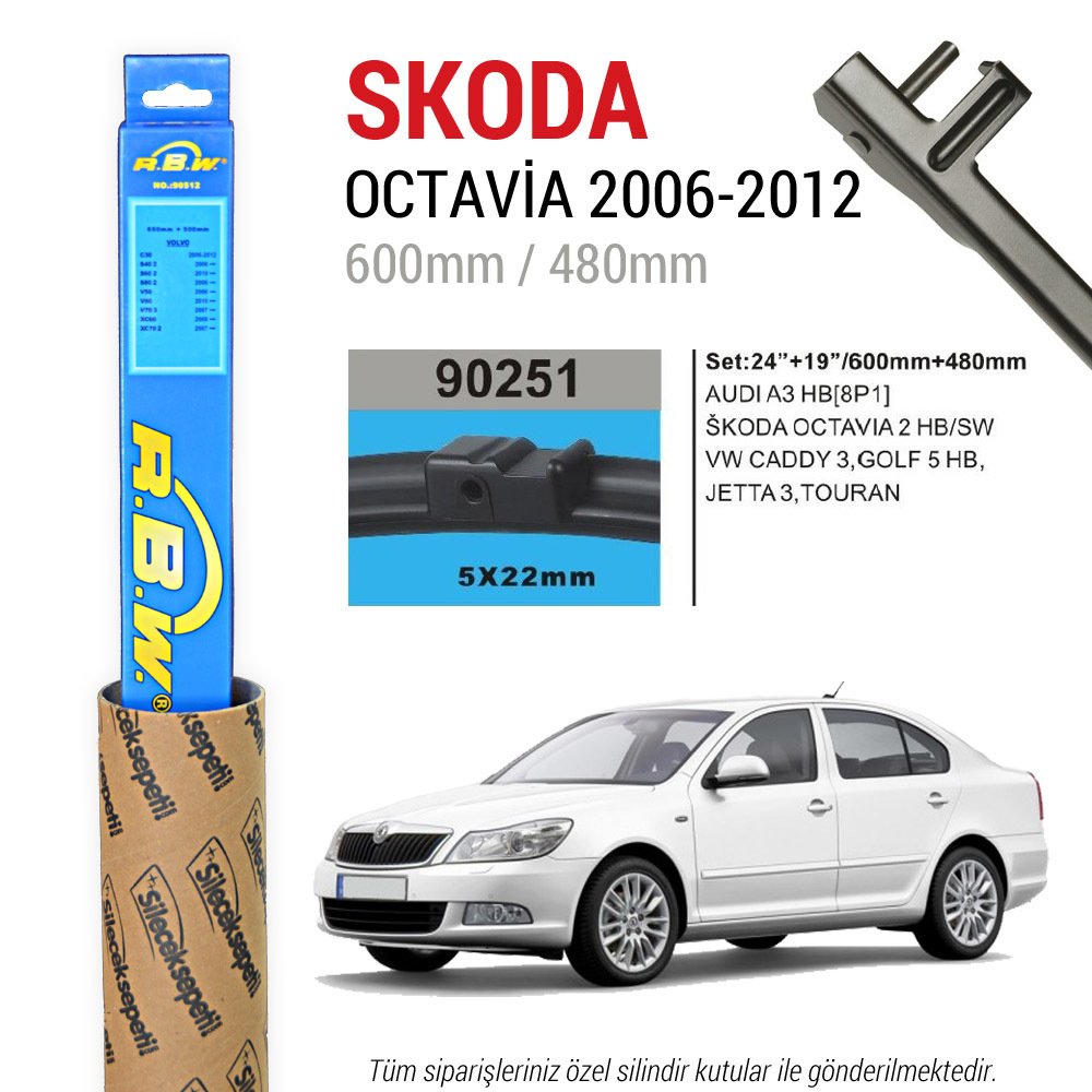 Skoda Octavia RBW Muz Silecek Takımı (2006-2012)