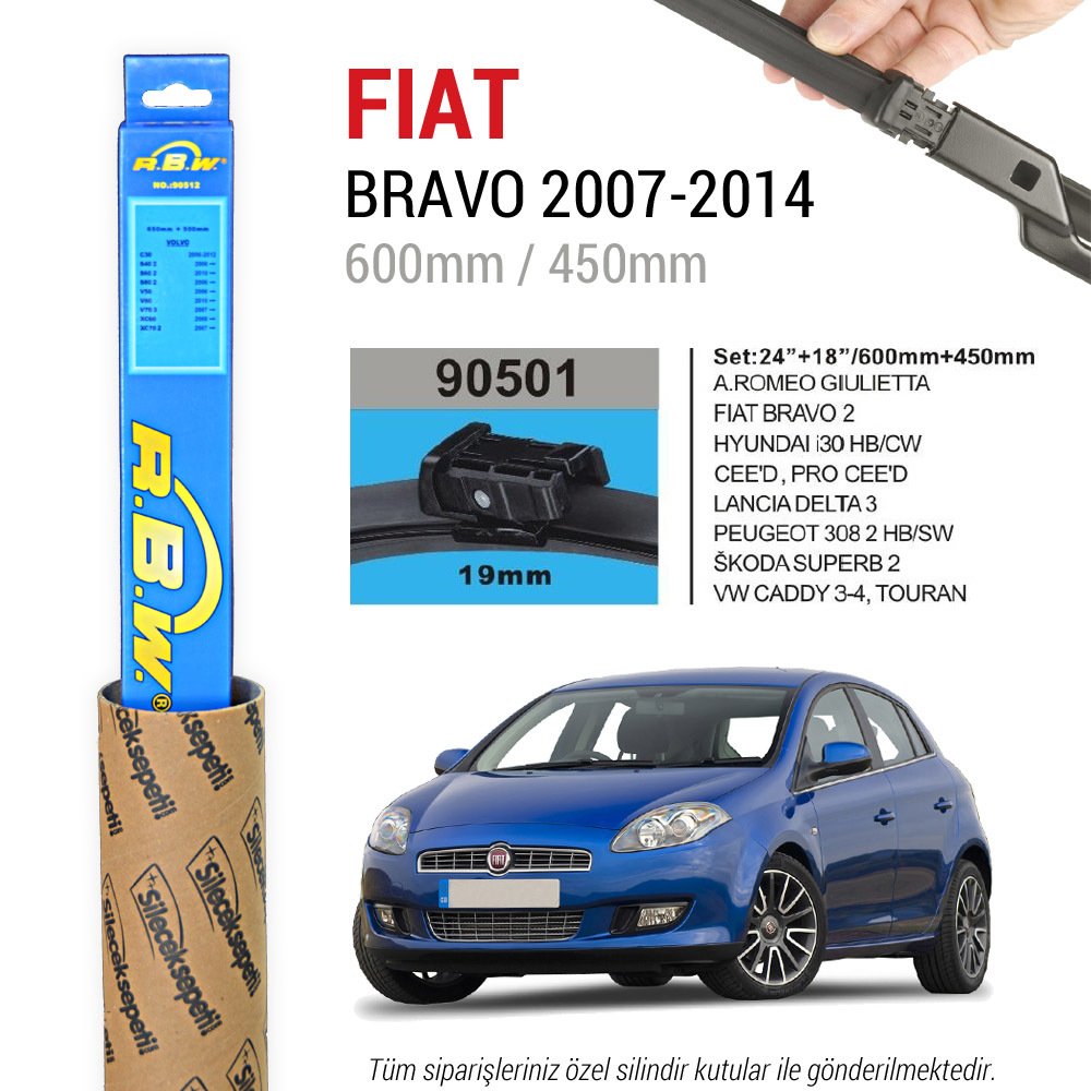 Fiat Bravo RBW Muz Silecek Takımı (2007-2014)