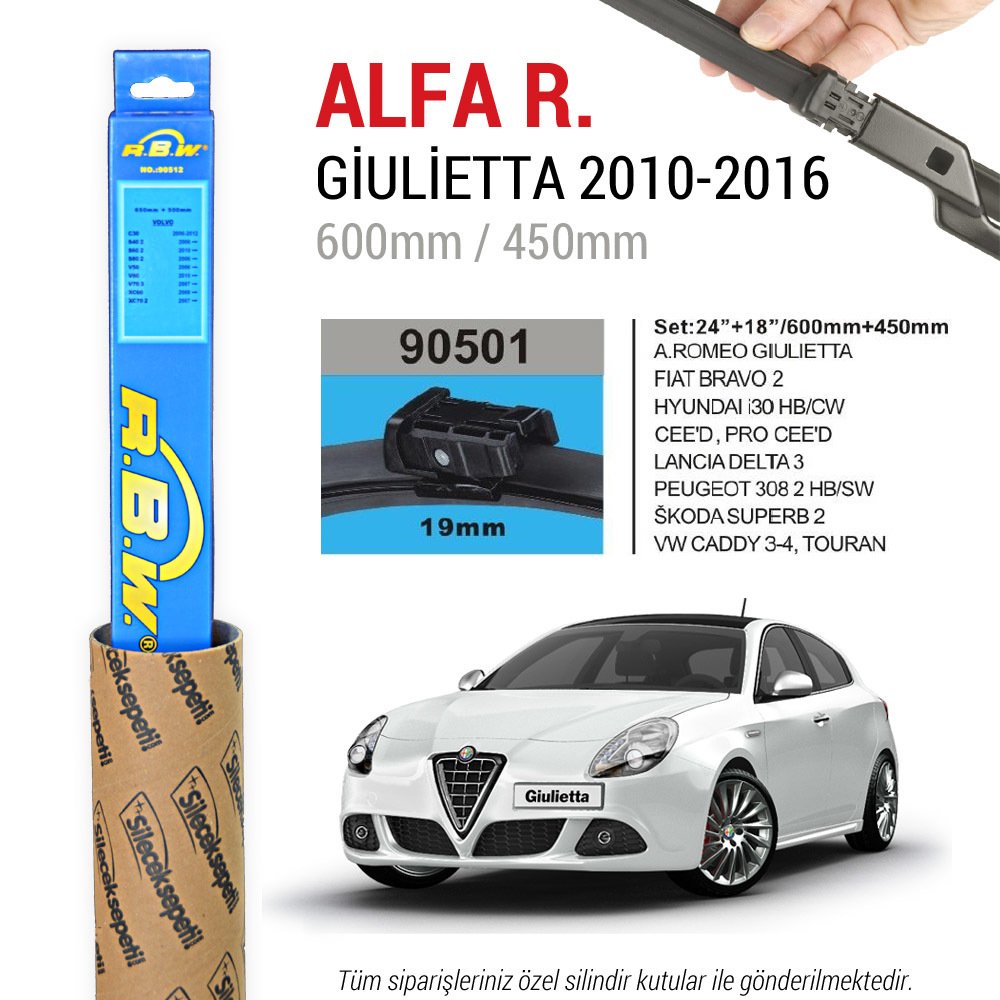 Alfa Romeo Giulietta RBW Muz Silecek Takımı (2010-2020)