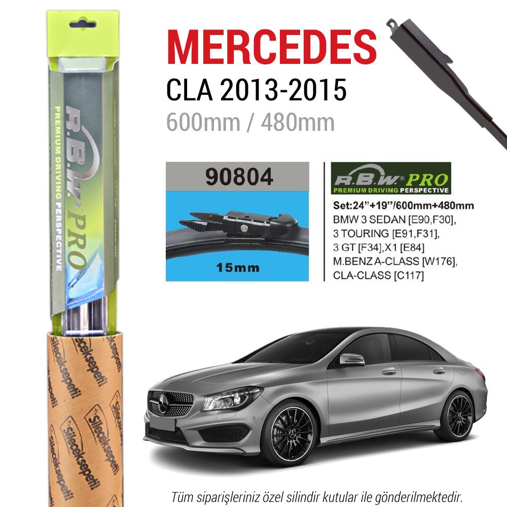 Mercedes CLA Serisi RBW Pro Muz Silecek (2013-2015 W117)