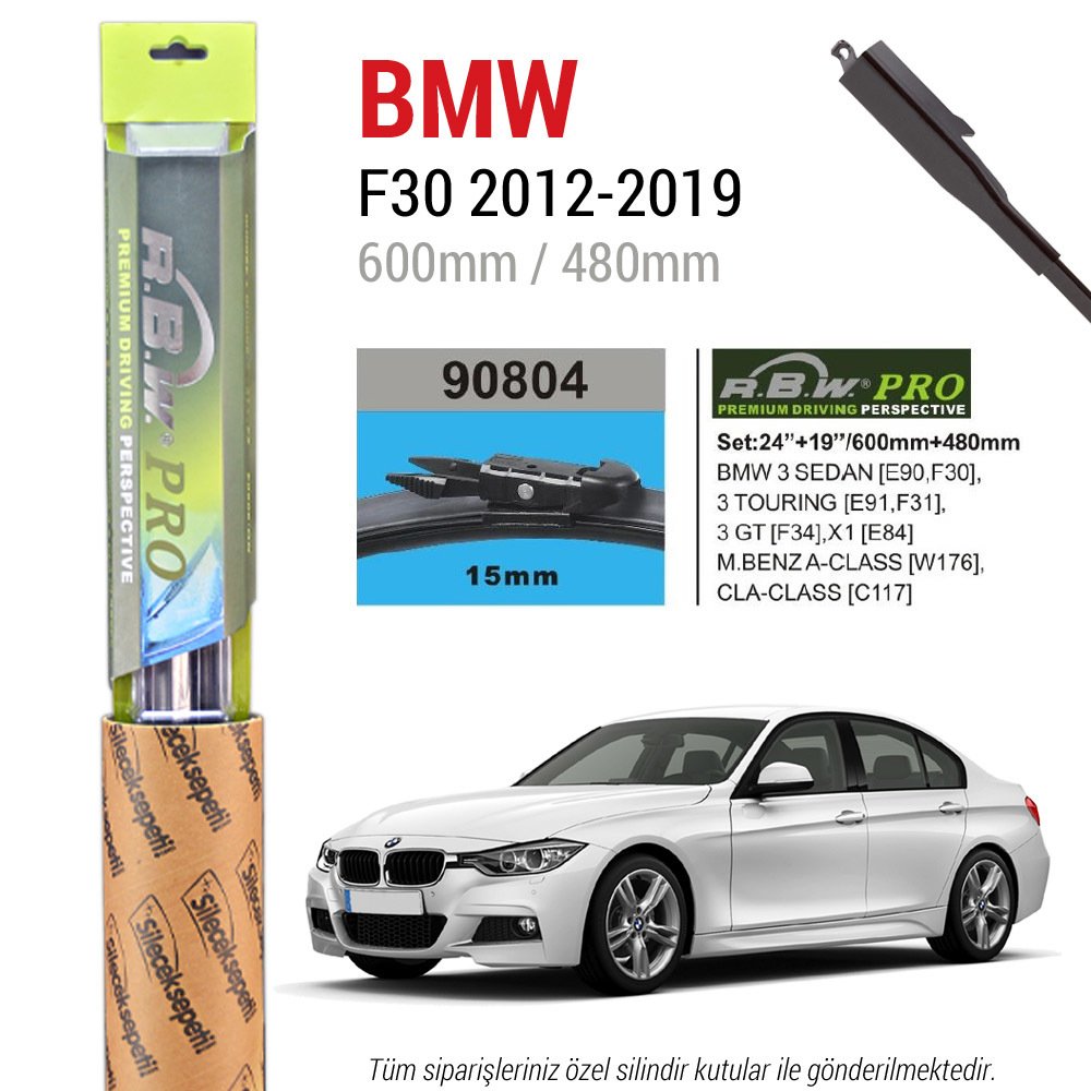 BMW 3 Serisi F30 RBW Pro Muz Silecek Takımı (2012-2019)