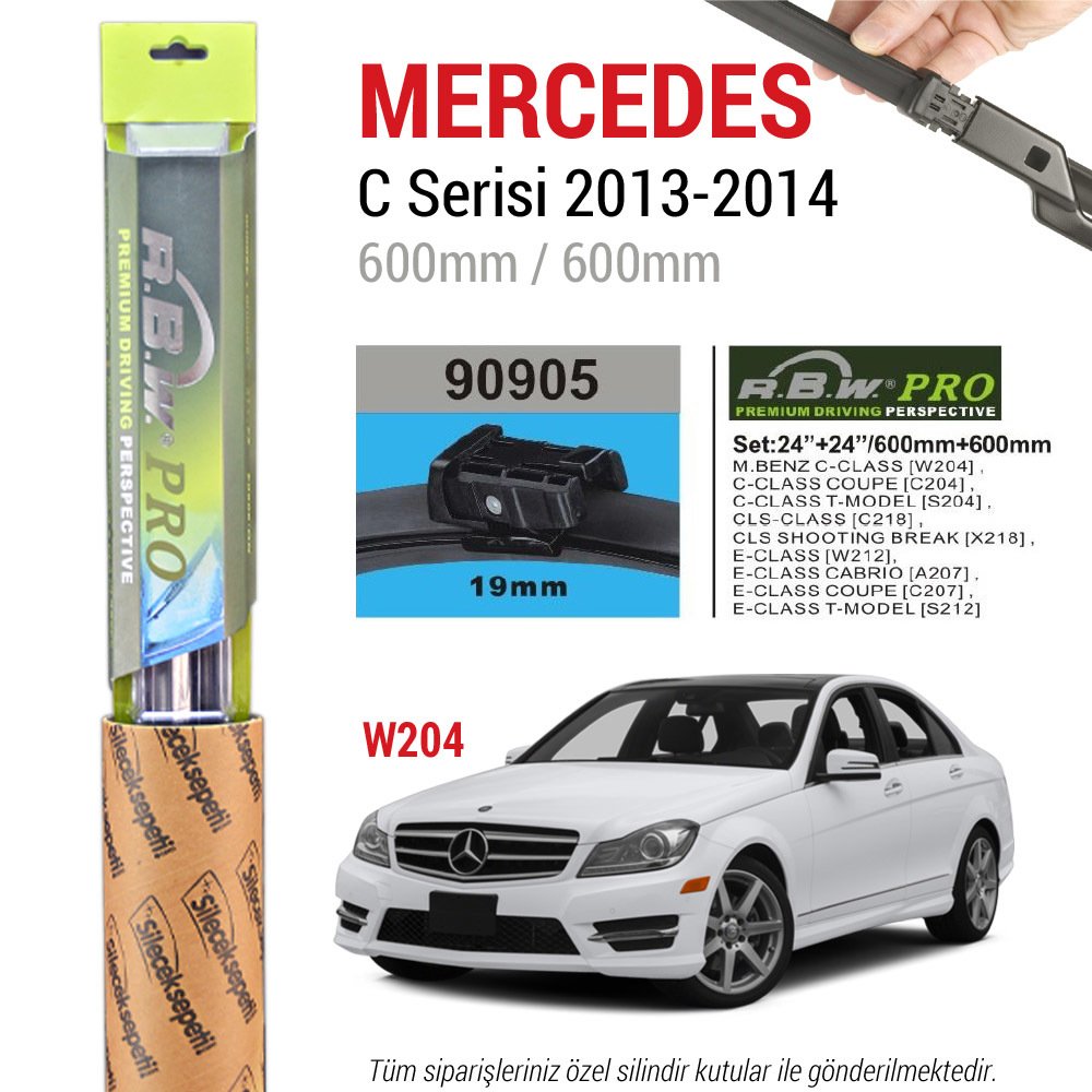 Mercedes C Serisi W204 RBW Pro Silecek (2013-2014)