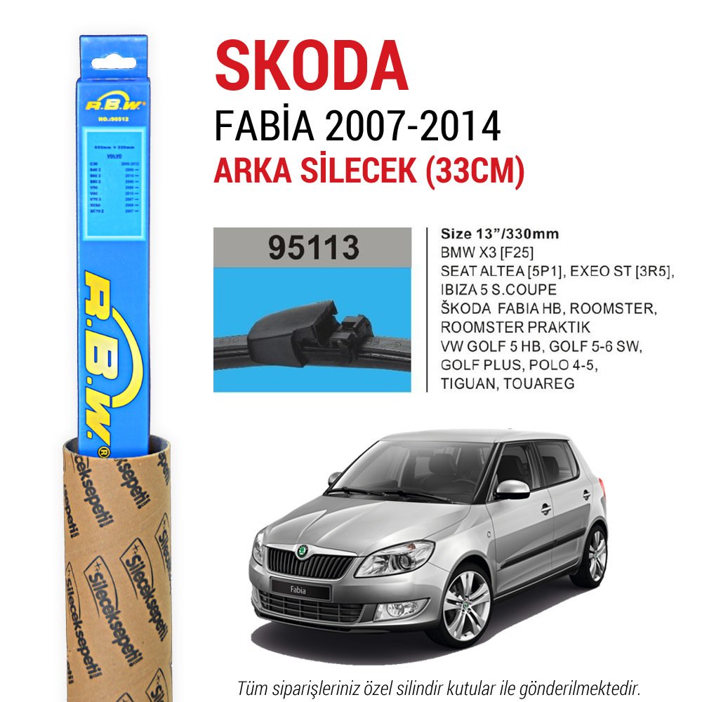 Skoda Fabia RBW Arka Silecek (2007-2014)