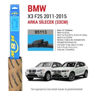 BMW X3 F25 RBW Arka Silecek (2011-2015)