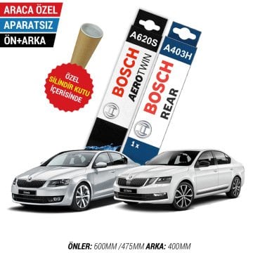 Skoda Octavia Ön Arka Silecek Takımı (2013-2019) Bosch Aerotwin