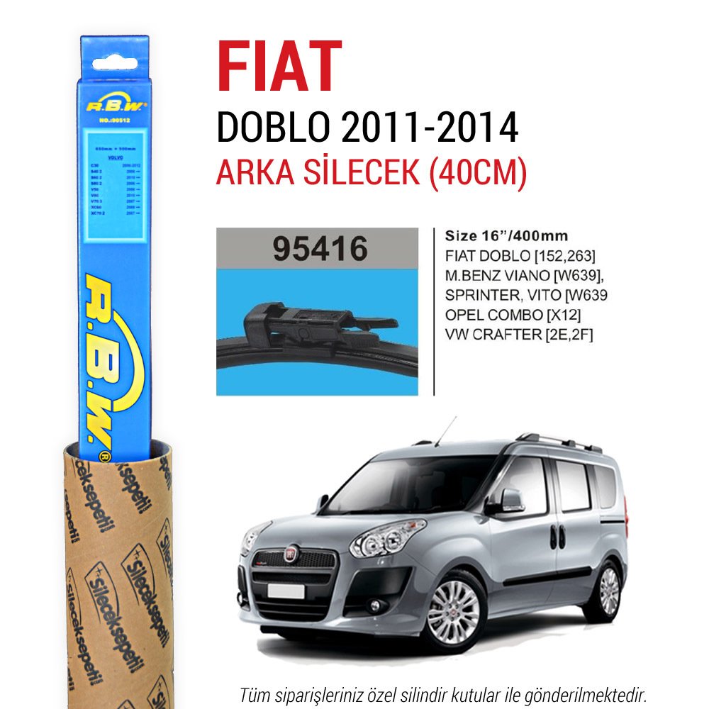 Fiat Doblo RBW Arka Silecek (2011-2014)