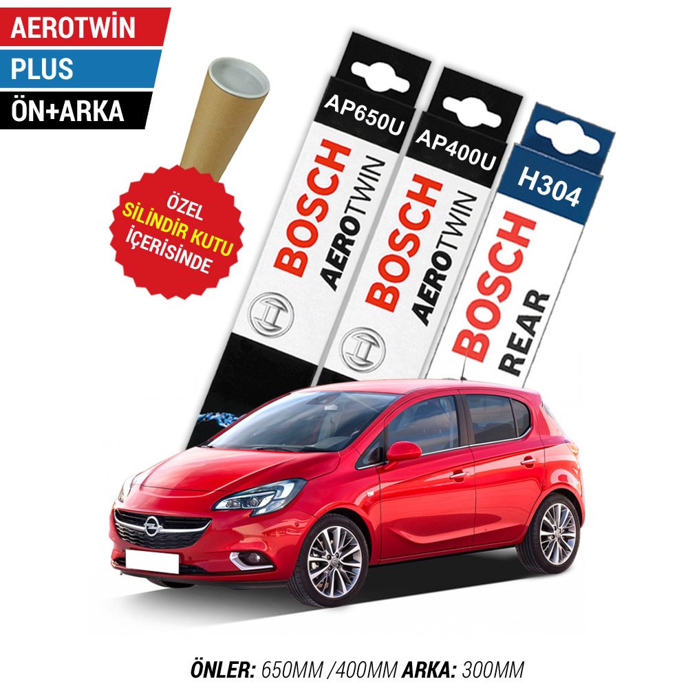 Opel Corsa E Ön Arka Silecek (2015-2020) Bosch Aerotwin Plus