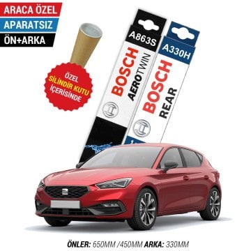 Seat Leon Ön Arka Silecek Takımı (2021-2023) Bosch Aerotwin