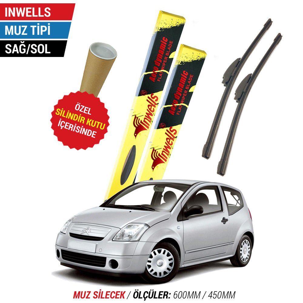 Citroen C2 İnwells Muz Silecek Takımı (2003-2008)