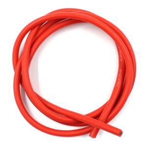 10 AWG Silikon Kablo 1 Metre Kırmızı Renk