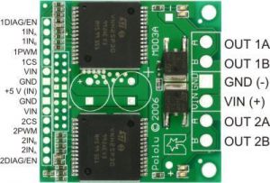 VNH2SP30 Çift Motor Sürücü Devresi