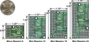 18 Kanal USB Servo Motor Kontrol Devresi - Mini Maestro 18-Channel USB Servo Controller (Assembled)