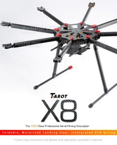 Tarot X8 Tl8x000 Drone Gövdesi Otomatik Katlanır Ayak