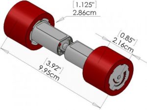 Fingertech Tekerlek - Mini Sumo Tekeri (Kırmızı) (1 Adet gönderilmektedir)