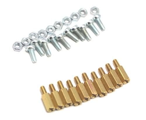 25mm M3 Metal Standoff Dişi - Erkek Metal Aralayıcı| 10lu Paket