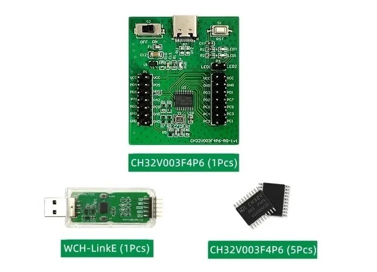 CH32V003F4P6-LinkE Geliştirme ve Programlama Kartı