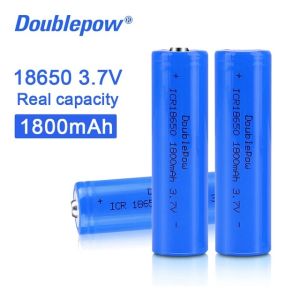 Doublepow 3.7V 1800mAh 18650 Li-ion Şarjlı Pil Başsız