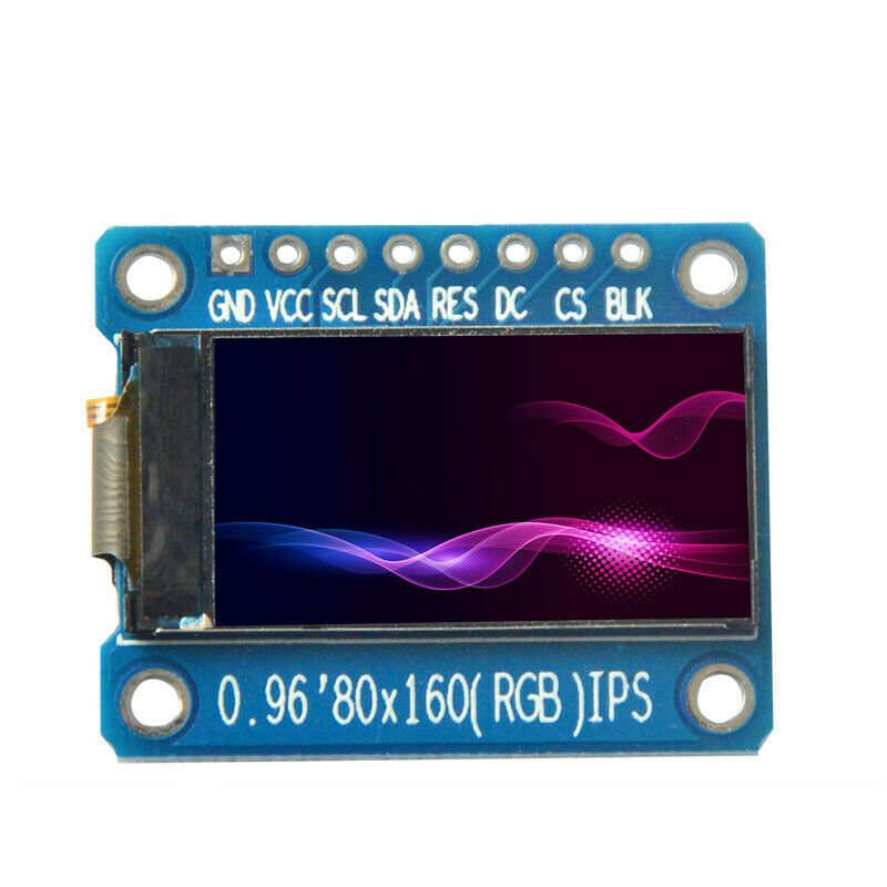 0.96 inch Oled  TFT LCD Ekran Modülü 8 pin