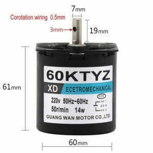 220v 2.5 Rpm Ac Senkron Motor 14W